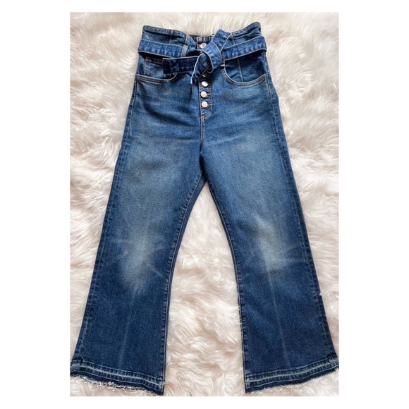 New! VERONICA BEARD Marlene Corset High Rise Jeans - Picture 6 of 13